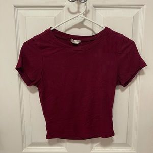 Red Cropped Tee